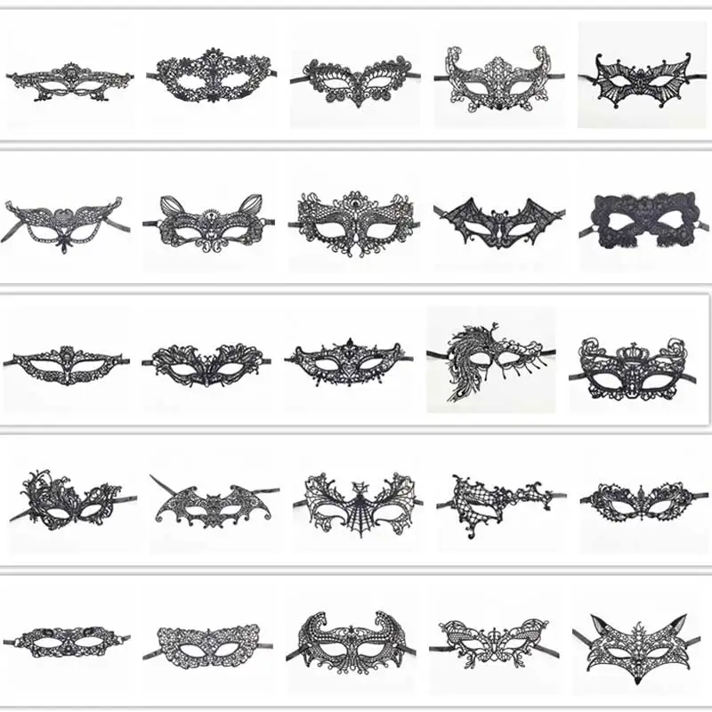 Sexy Lace Mask Women Eye Masquerade Halloween Party Masks masked ball Cosplay masque Venetian Costumes Carnival half face Mask - Image 2