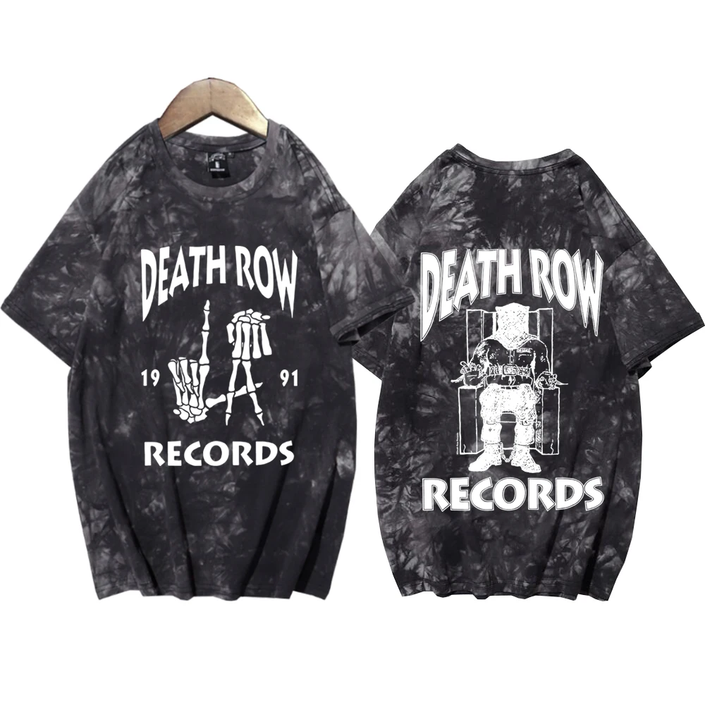 Death Row Records Album Merch Shirt Snoop Dogg 2024 Tie-Dye T-Shirt Short Tops Fan Gift