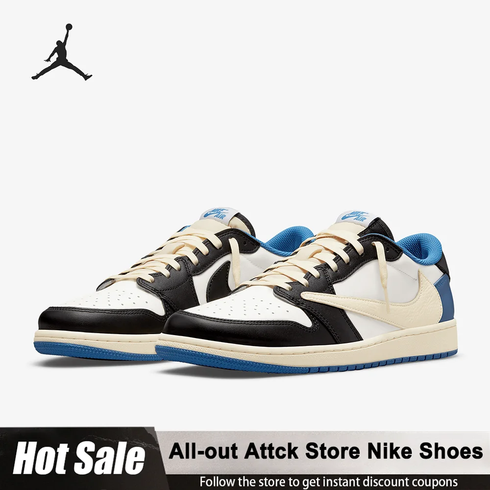 Nike Air Jordan 1 Low OG SP Reverse Hook Low-top basketball shoes Three-party Joint For Men And Women DM7866-140 Sneakers
