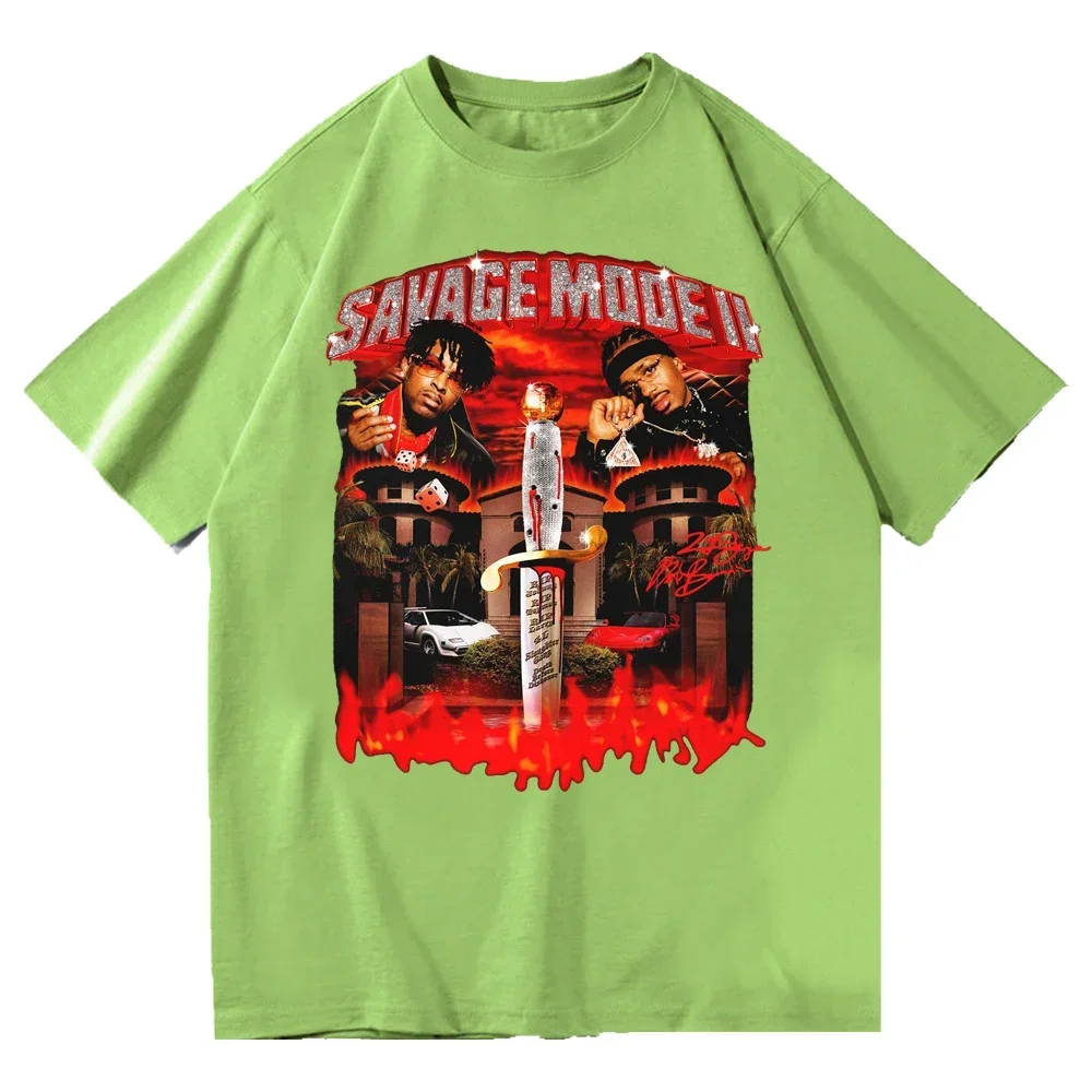 21 Savage Story American Dream Album T Shirt Men women Fashion Music Album Hip Hop T-Shirts Streetwear Harajuku - Image 6