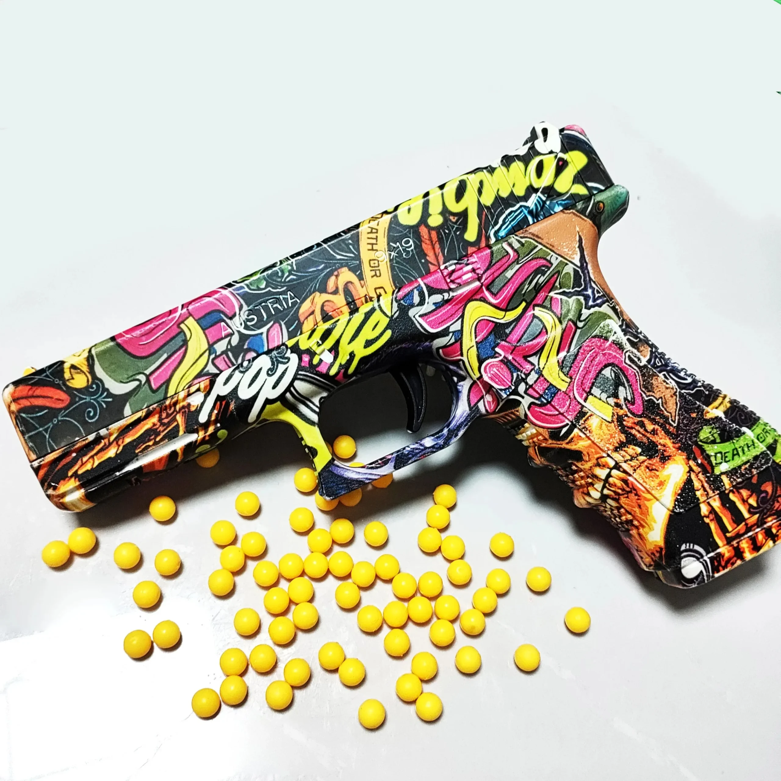 Manual Loading Pistol G17 Soft Bullets Foam Handgun Airsoft Toys Gun CS Shooting Games Weapons Outdoor Sports Gift for Boys