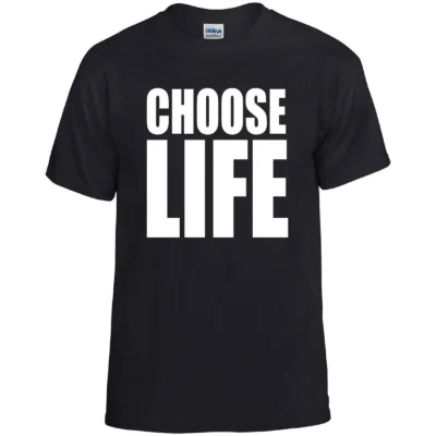 Choose Life Neon T Shirt WHAM George Michael Rave 80s 90s S 5XL