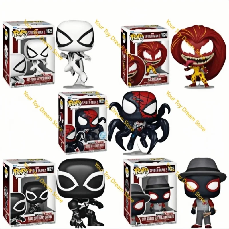 Funko Pop Marvel Spider-Man 2 Scream Anti Venom Venom With Wings Figure Doll Desktop Decor Limited Edition Toys Memorabilia Gift