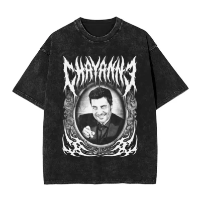 Awesome Chayanne Dark Metal Design T-Shirt Men O Neck 100% Cotton Washed T Shirt Short Sleeve Tee Shirt Summer Clothes
