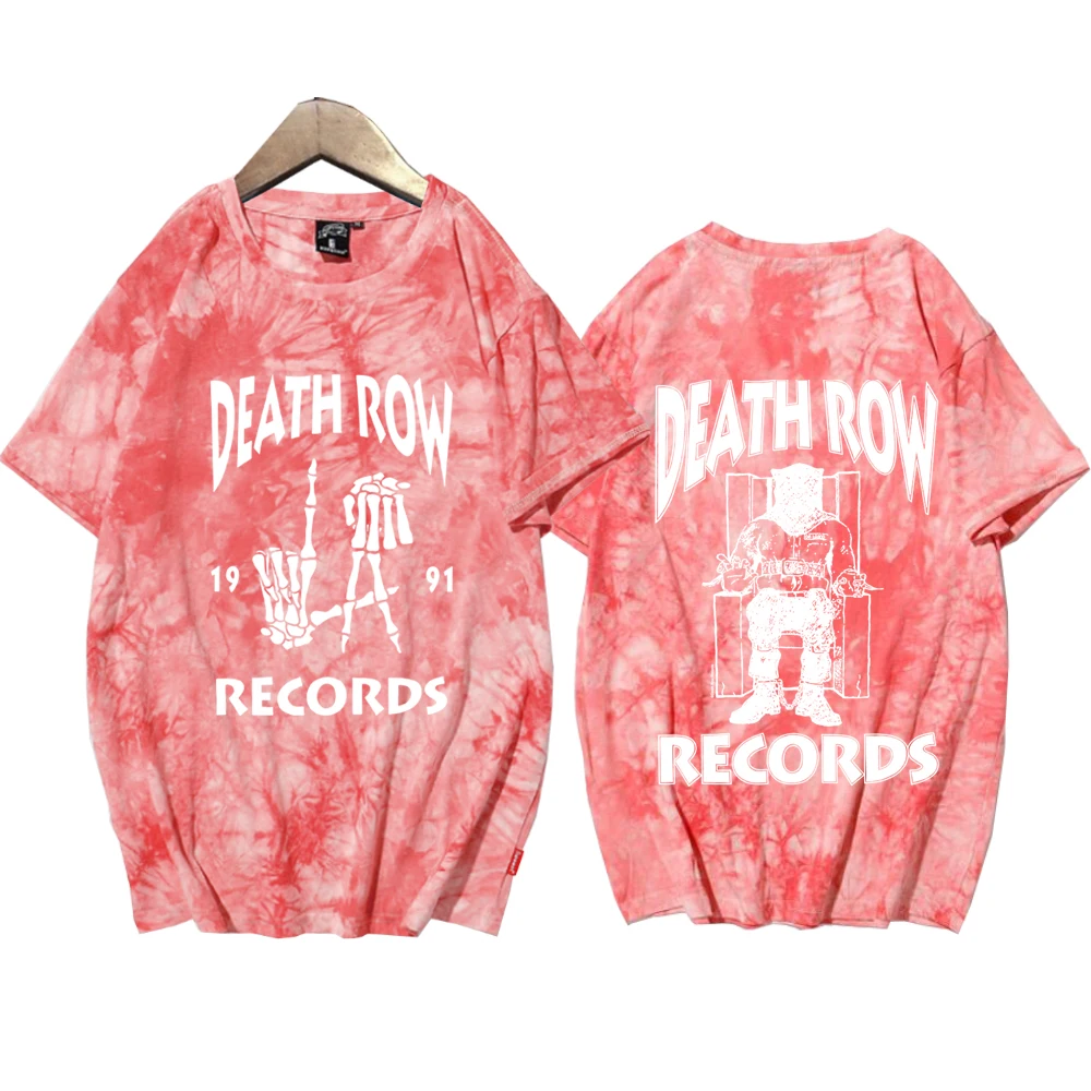 Death Row Records Album Merch Shirt Snoop Dogg 2024 Tie-Dye T-Shirt Short Tops Fan Gift - Image 4