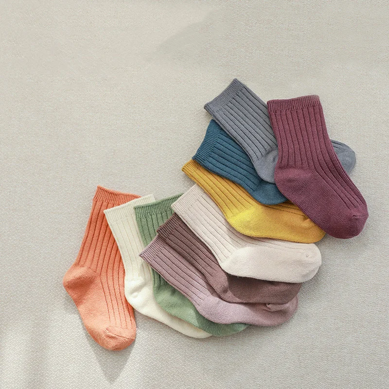 Lawadka 0-5Years 5Pairs/lot Spring Autumn Baby Girls Boys Socks Cotton Soft Children's Socks Korean Style Socks For Girls Boys