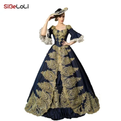 Halloween Gothic Victorian Rococo Dress Inspiration Maiden Costume Medieval Dress Renaissance Costumes Masquerade Dress