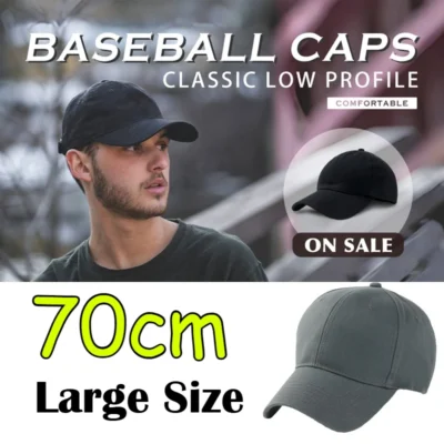 Oversize Big Size Caps for Man Unisex XXL 65cm 70cm Men's Skin-friendly 100% Cotton Caps Women Gorros Plus Size Golf Cap