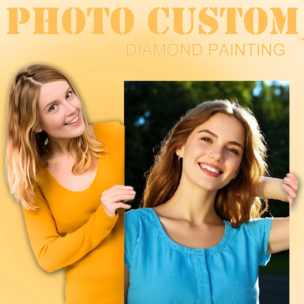 MomoArt Diamond Painting Photo Custom DIY Full Square Round Diamond Mosaic With Your Photo Customized Craft kit Home Decoration