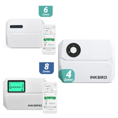 INKBIRD 4/6/8 Zones Wifi Smart Irrigation Controller Automatic Manual Watering APP Controll Wireless Sprinkler Controller EUPlug