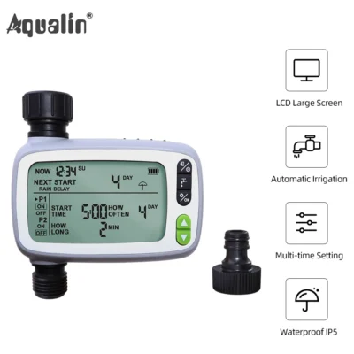 New Arrivals Garden Automatic FSTN 4.8'' LCD Screen Water Timer Irrigation Controller System for Planting Watering #21139